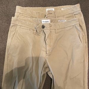 Two pair of Goodfellow and Co Khakis!